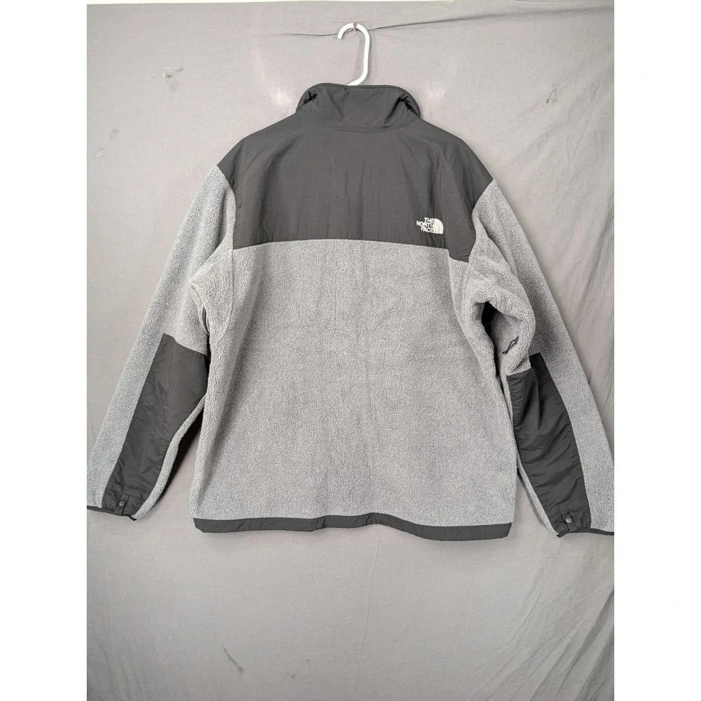 The North Face Denali Fleece Jacket Grey Black Full Zip Mens XL T201 AMYNMA9